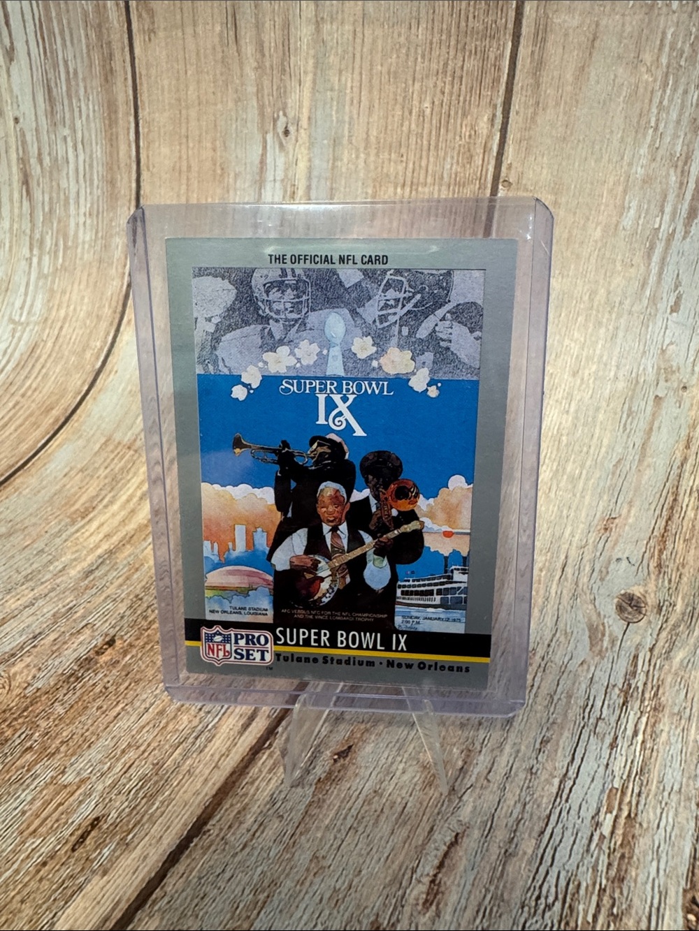 VTG 1990 NFL Pro Set Super Bowl Collectible 9 Football Trading Card Item #ME4320